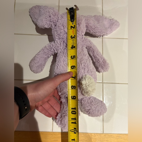 Jellycat Medium Bashful Bunny Purple Lilac Lavender Plush Stuffed Animal 12” - Picture 13 of 13